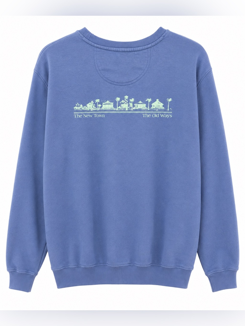 Seaside Logo Crewneck Sweatshirt in Blue - Picture 3 of 3